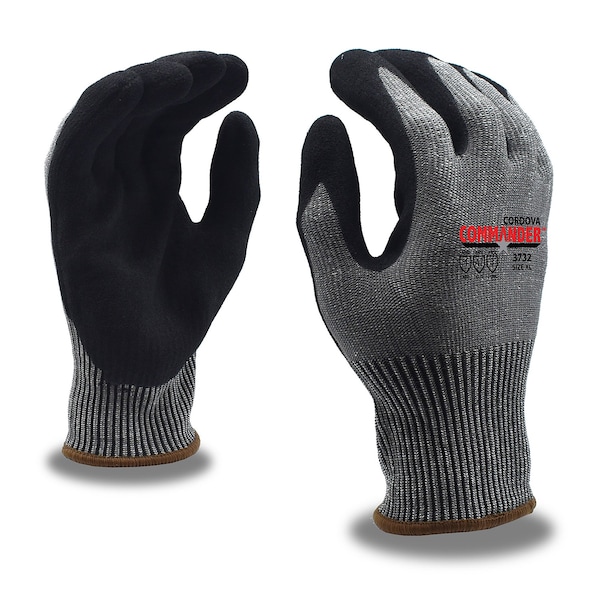 Cordova COMMANDER, HPPE/Glass/Steel, A7 Cut Gloves, 2XL, PR 3732XL - main